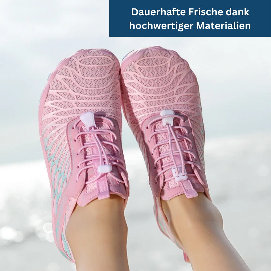 Barefoot zero drop shoes in earth tones, emphasizing natural posture and foot strength.