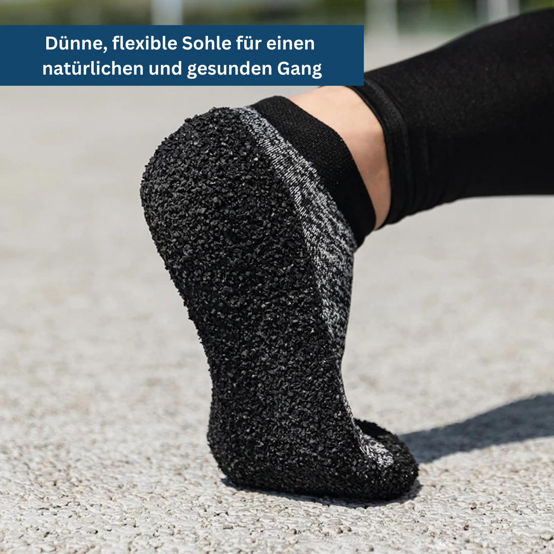 Lightweight blue minimalist sock shoes, ideal for yoga and everyday casual activities, unisex design