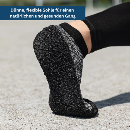 Lightweight blue minimalist sock shoes, ideal for yoga and everyday casual activities, unisex design