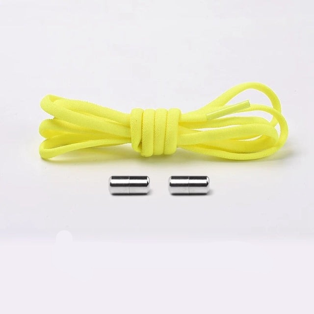 Reflective elastic no-tie laces, enhancing safety and convenience for footwear