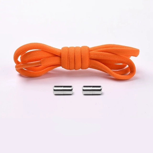 Elastic no-tie shoelaces in various colors, a universal footwear accessory set