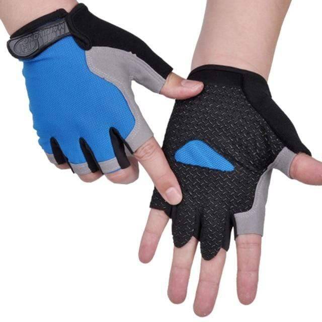 Breathable and durable unisex fingerless cycling gloves, designed for long-lasting comfort.