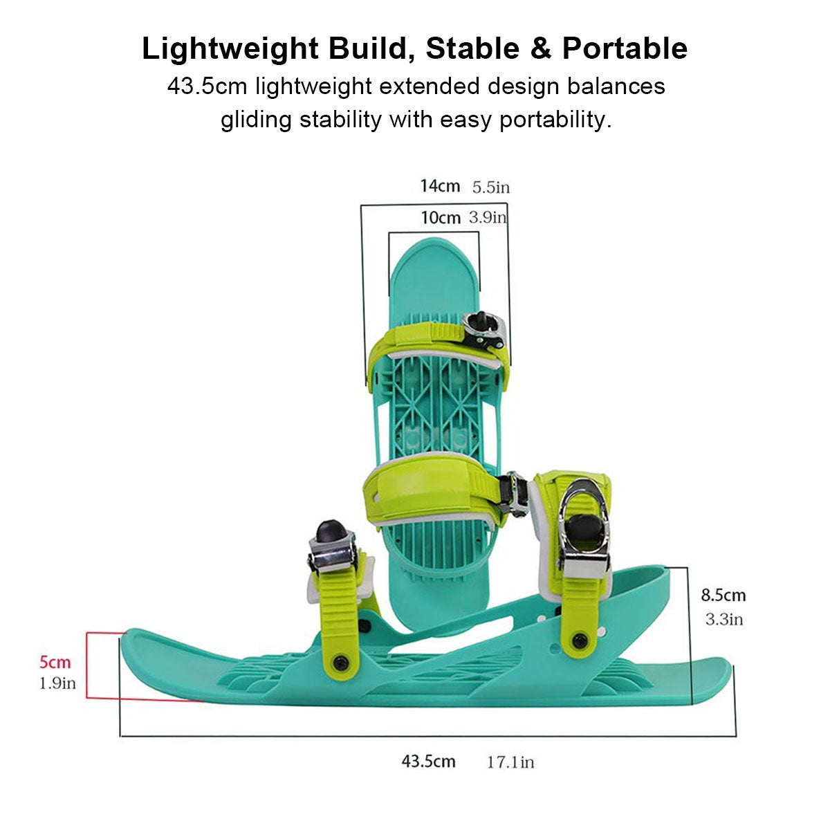 Innovative mini ski snow skates, a fun way to experience snow sports for both adults and kids
