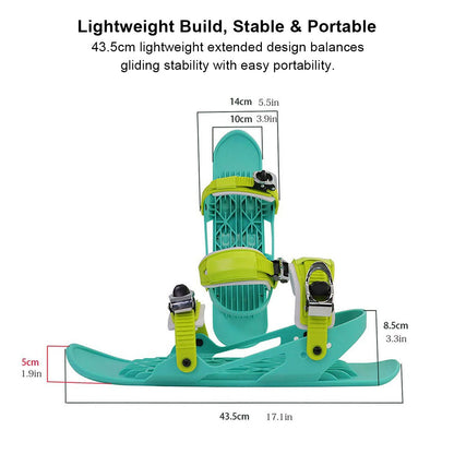 Innovative mini ski snow skates, a fun way to experience snow sports for both adults and kids