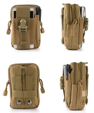 Water-resistant tactical MOLLE EDC pouch, ideal for rugged outdoor and military use