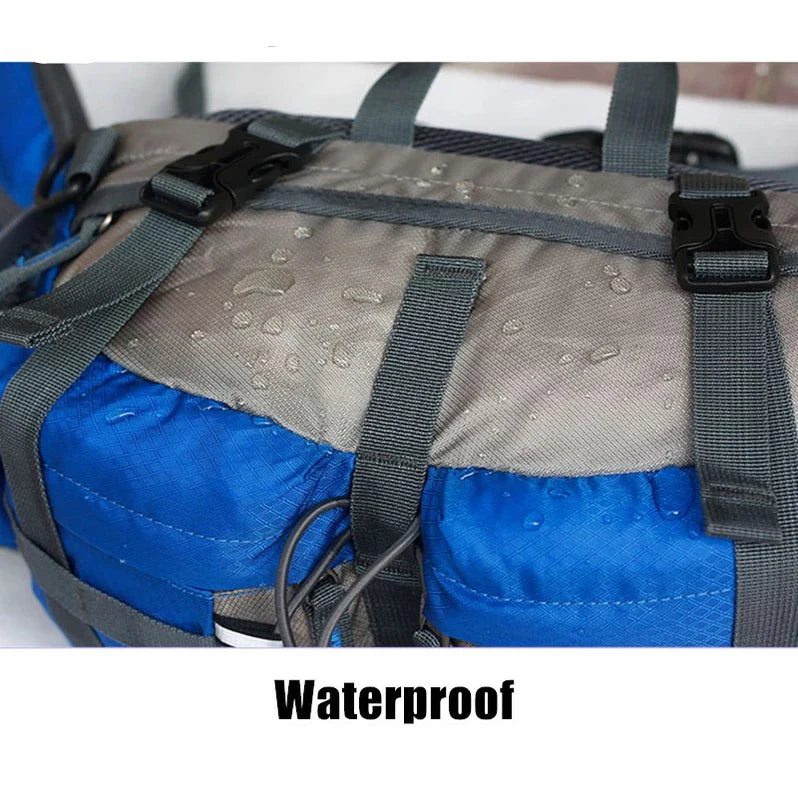Unisex tactical waist pack as a chest bag for easy access, great for travel, cycling, and sports