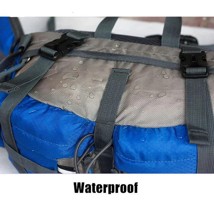 Unisex tactical waist pack as a chest bag for easy access, great for travel, cycling, and sports