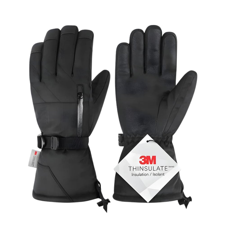 Pair of high-performance waterproof winter gloves, great for skiing, snow, and hiking comfort