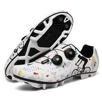 Unisex winter cycling performance footwear with durable self-locking cleats