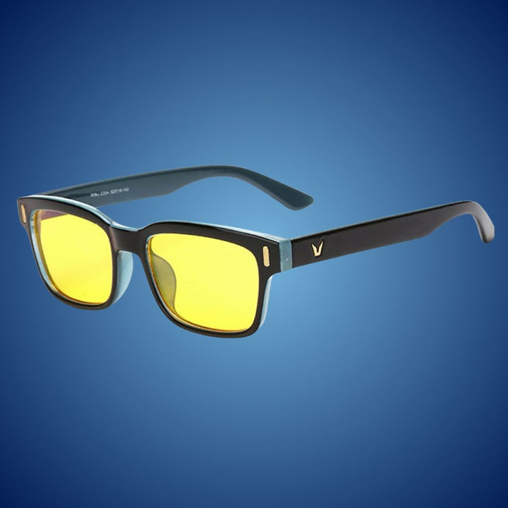 Anti-glare computer glasses, unisex, for digital screens, preventing eye strain.