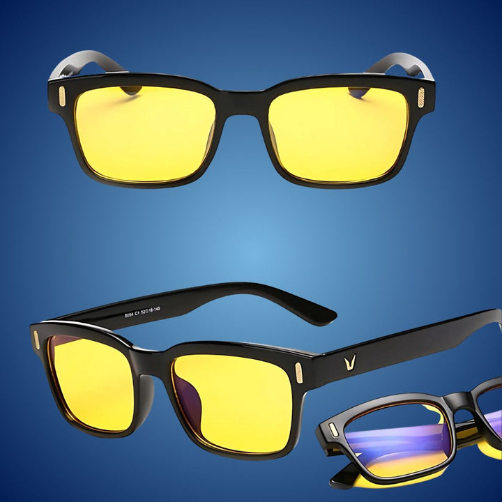 UV protective & blue light blocking computer glasses, essential for digital health.
