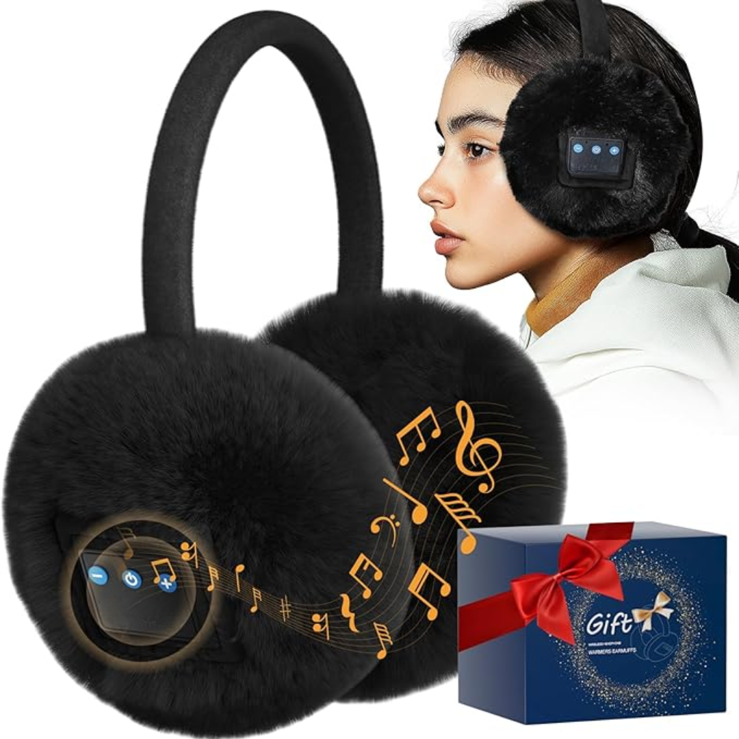 Wireless Bluetooth ear warmers for outdoor activities. Enjoy music & hands-free calls in cold weather.