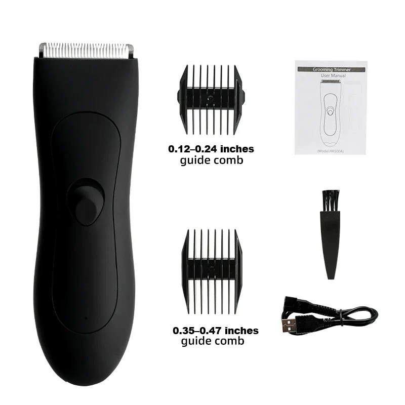 Versatile body hair trimmer & shaver for men & women. Rechargeable, cordless personal care for all body zones.