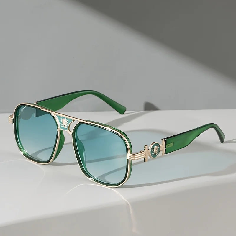 Unisex bold designer sunglasses offering UV400 protection. Stylish fashion eyewear, perfect for summer essentials.