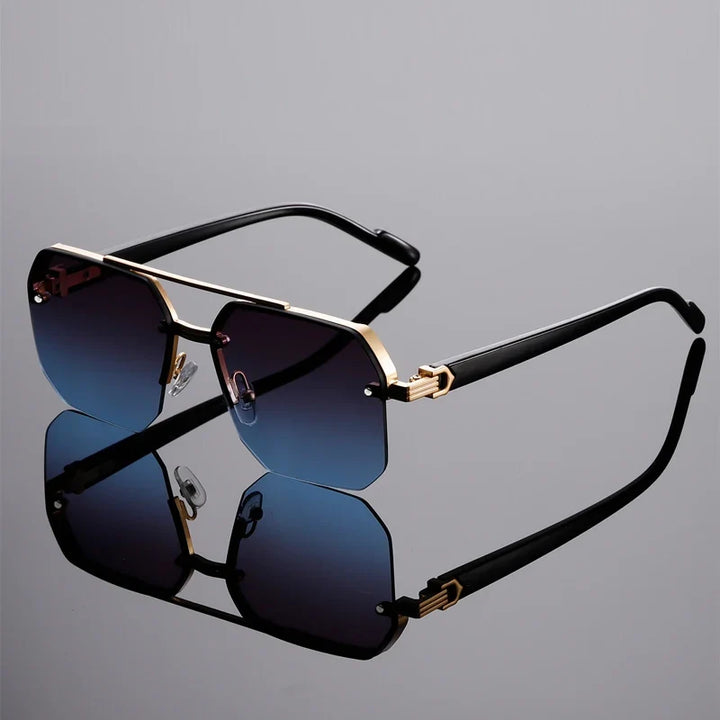 Unisex geometric shades with powerful UV protection, comfortable adjustable nose pads & stylish design.