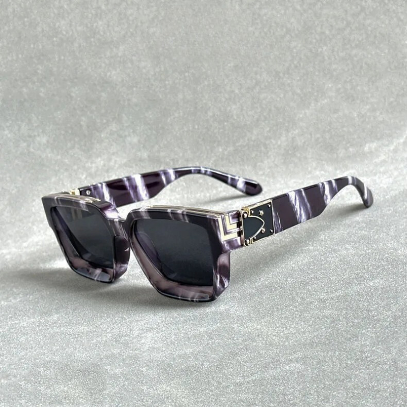 Unisex bold metallic statement sunglasses, futuristic design with UV protection for all-day eye protection.