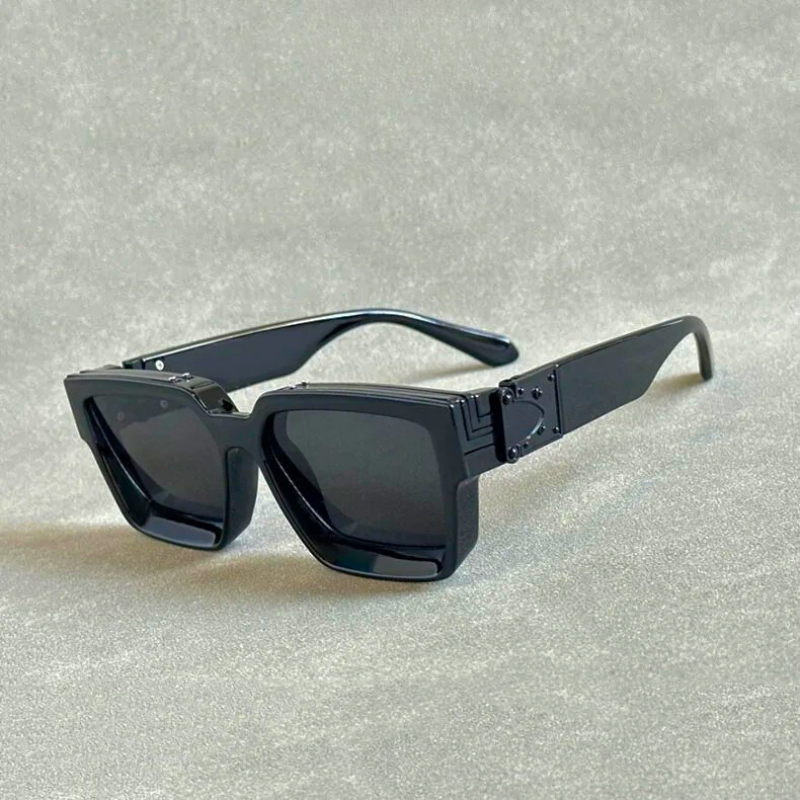 Lightweight & durable metallic sunglasses. Bold unisex statement eyewear, perfect fashion accessory with UV protection.