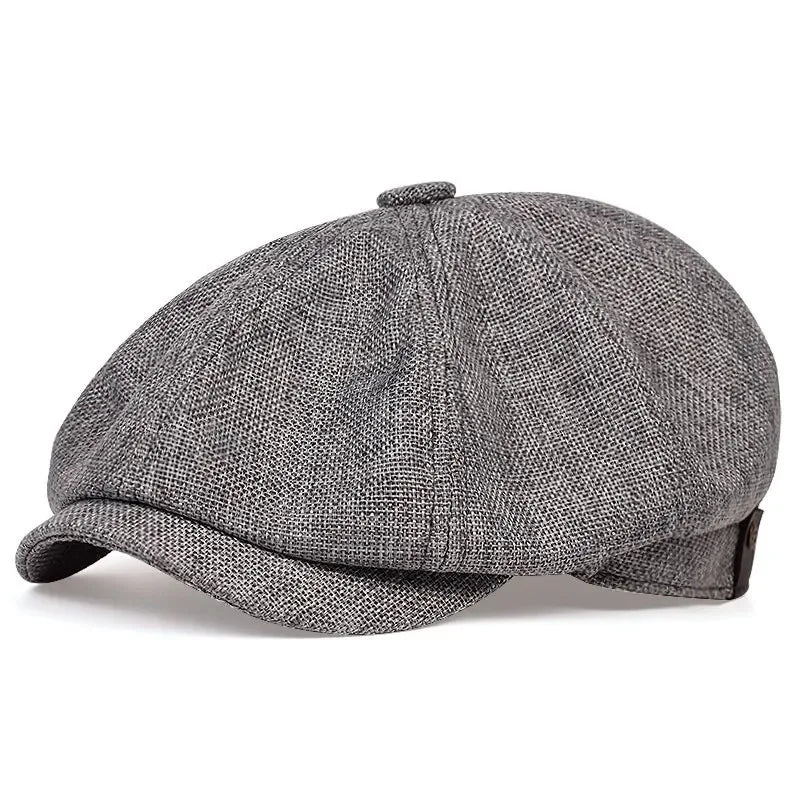 Breathable linen cap for unisex, ideal for coastal style, everyday wear & summer comfort.