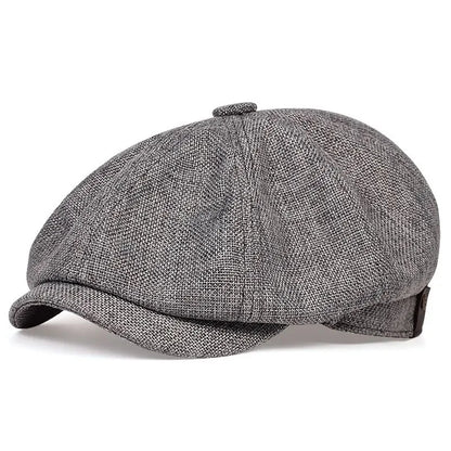 Breathable linen cap for unisex, ideal for coastal style, everyday wear & summer comfort.