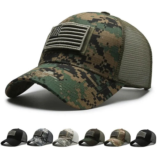 Unisex breathable mesh baseball cap, lightweight and adjustable for outdoor activities and sports.