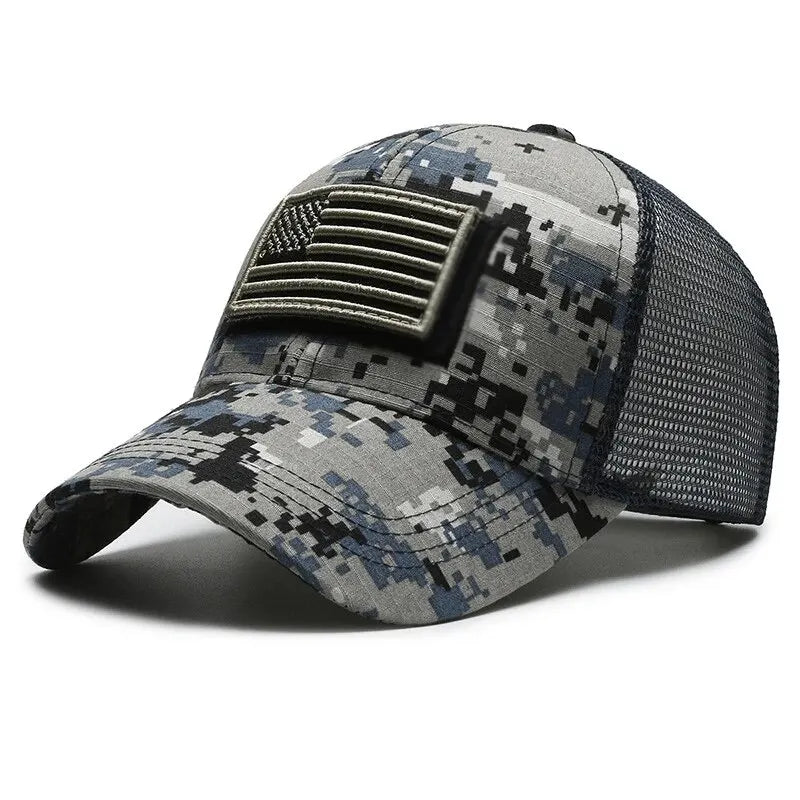 Unisex breathable mesh cap in a subtle olive green, a comfortable and casual outdoor headwear choice.