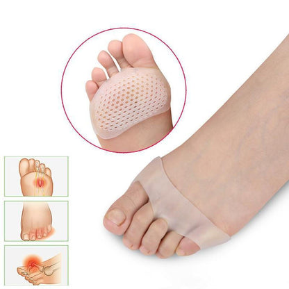 Comfortable breathable gel metatarsal pads for superior foot pain relief & support. Reusable 2-pack.