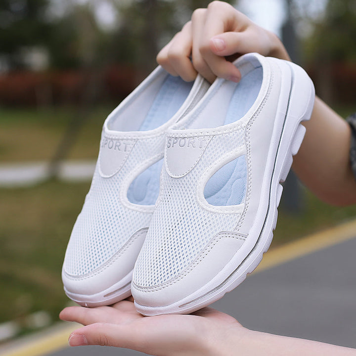 Breathable unisex walking shoes, offering all-day comfort & effortless slip-on style.