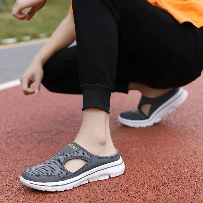 Travel-ready slip-on comfort shoes, designed for men & women, with breathable design.