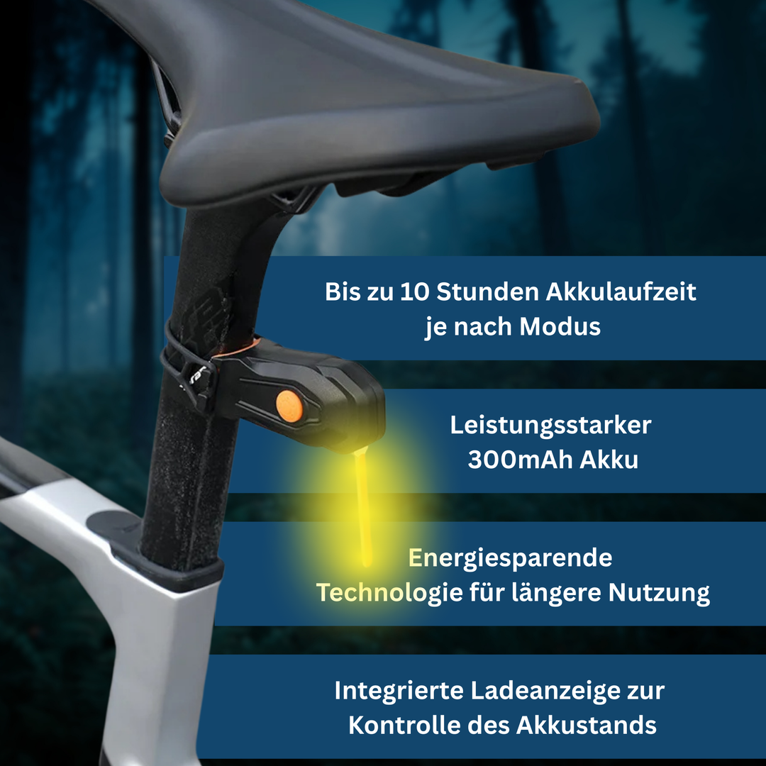 Compact Unisex LED Rear Bike Light, Essential Cycling Safety Gear, Durable