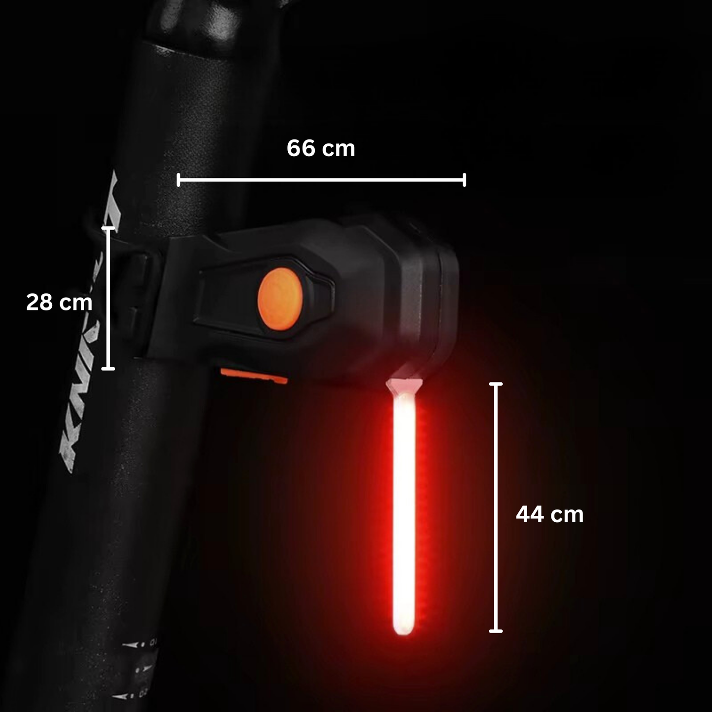 Unisex LED Rear Bike Light for Improved Night Riding Safety, Quick Release Mount