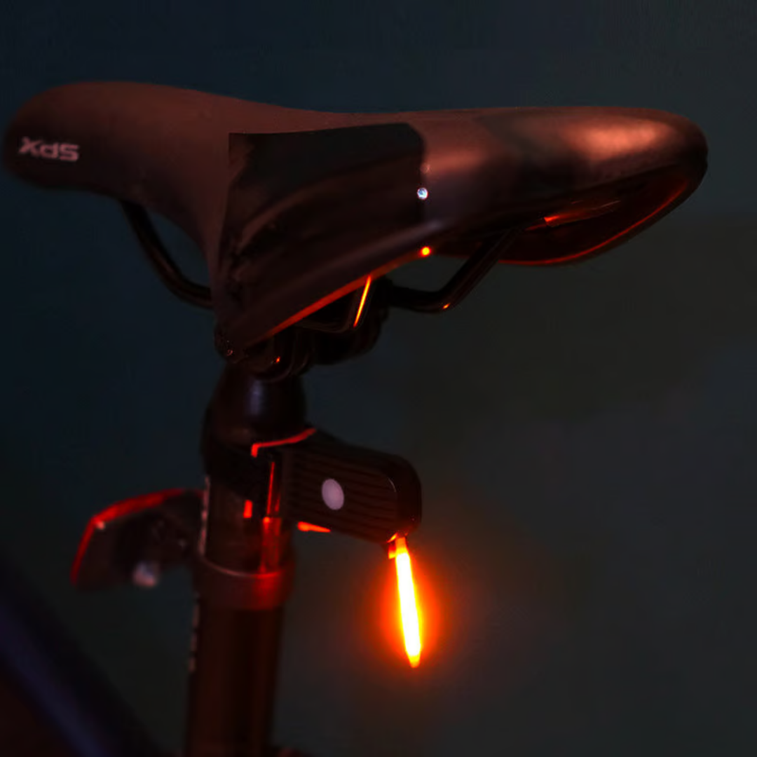 Bright Red LED Rear Bike Light, Enhances Cyclist Visibility, Bicycle Accessory