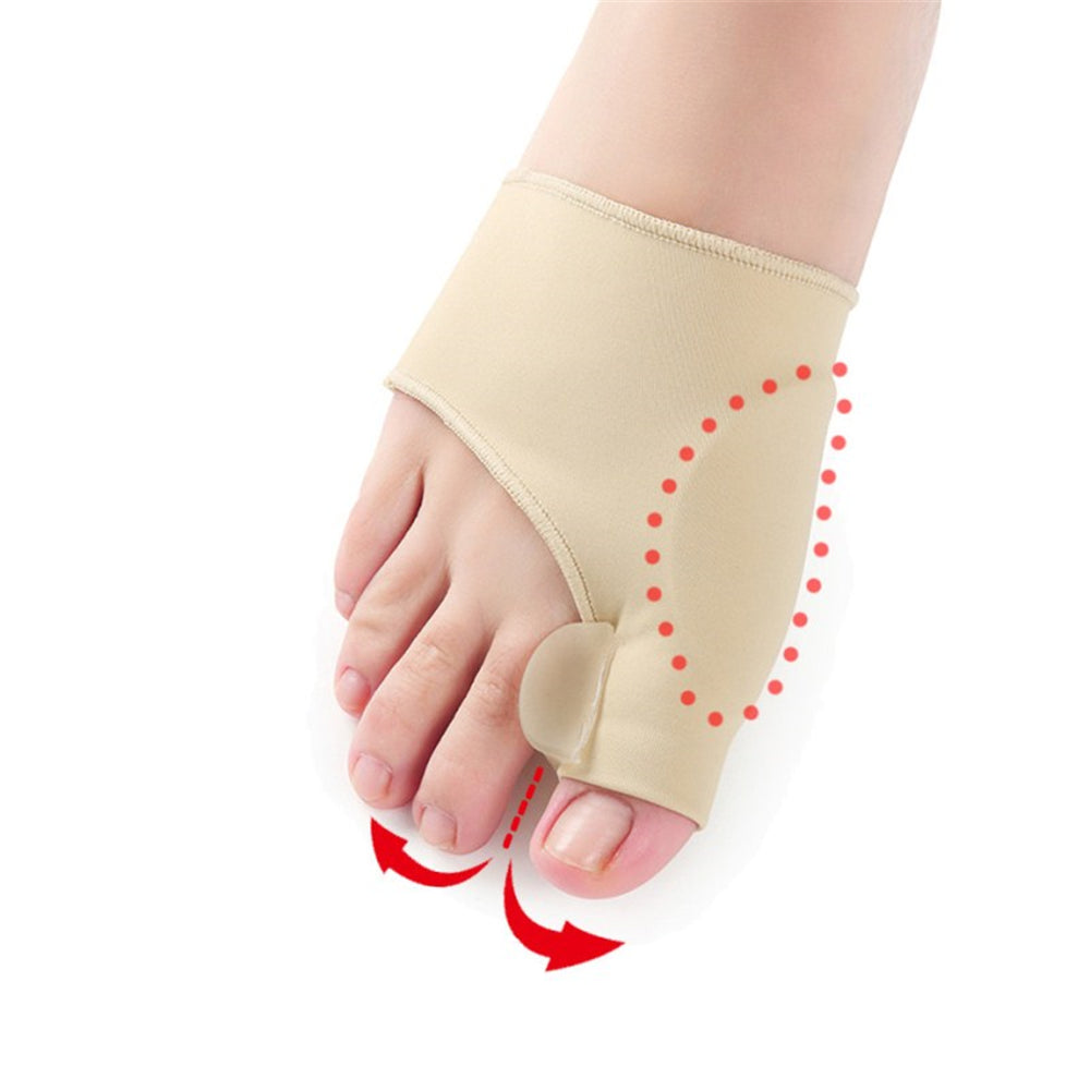 Soft, adjustable bunion corrector splint provides comfort and pain relief for bunions, improving toe alignment.