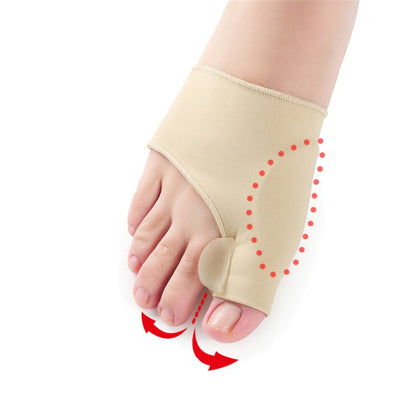 Soft, adjustable bunion corrector splint provides comfort and pain relief for bunions, improving toe alignment.
