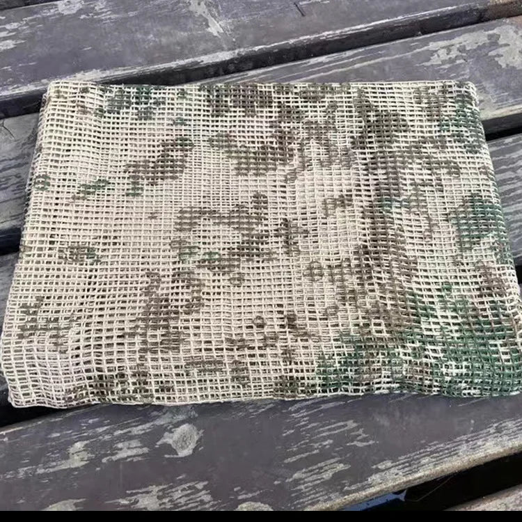 Unisex Camouflage Mesh Tactical Scarf for Outdoor Activities