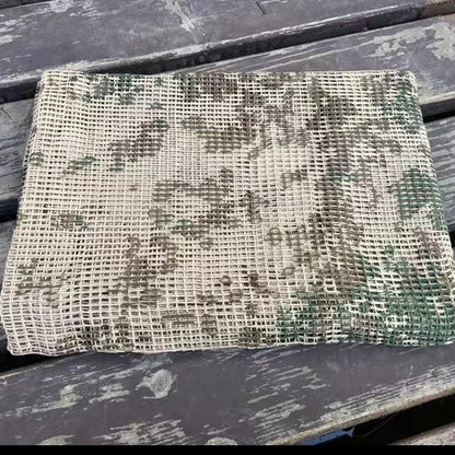 Unisex Camouflage Mesh Tactical Scarf for Outdoor Activities