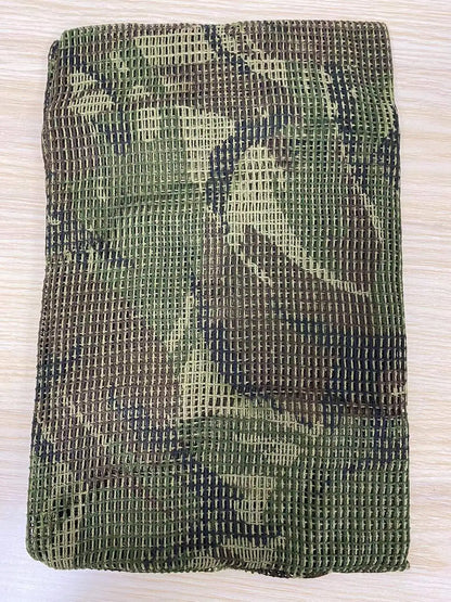 Unisex Camouflage Mesh Tactical Scarf for Outdoor Activities