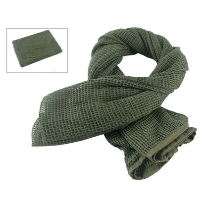 Unisex Camouflage Mesh Tactical Scarf for Outdoor Activities