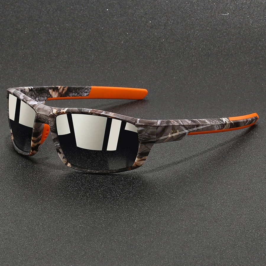 Lightweight unisex polarized camouflage sunglasses offering superior anti-glare and UV eye protection for outdoors.