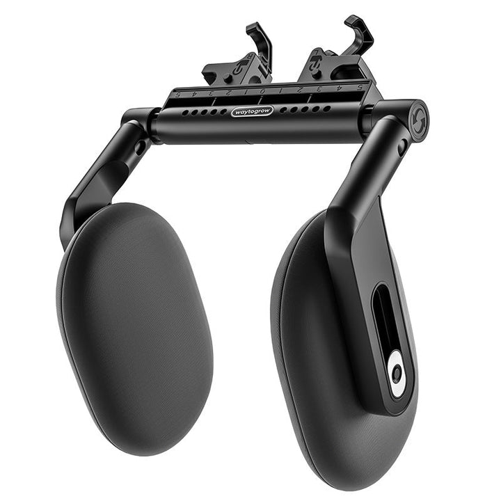 Stylish black car neck support pillow, memory foam for ultimate comfort and headrest integration