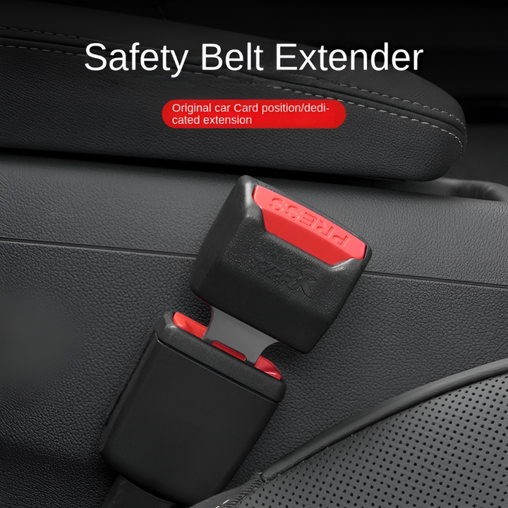 Unisex car seat belt extender for enhanced driving comfort & safety. Universal fit auto accessory.