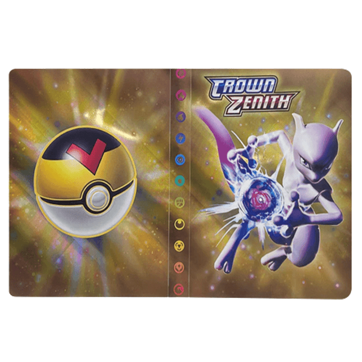 Safely hold 240 collectible cards in this black unisex card storage binder.