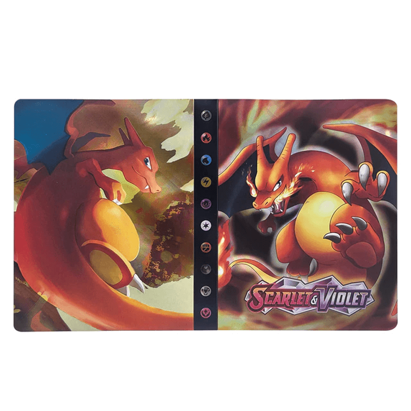 Trading card collector binder, perfect for 240 game cards & hobby organization.
