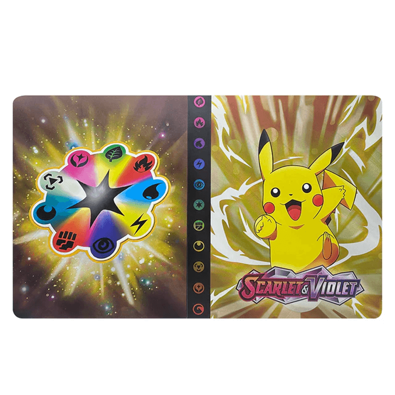 Protective card organization binder with sleeves, storing 240 trading cards easily.
