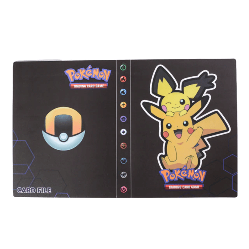 Durable PVC card storage album, designed to hold 240 trading card collectibles.