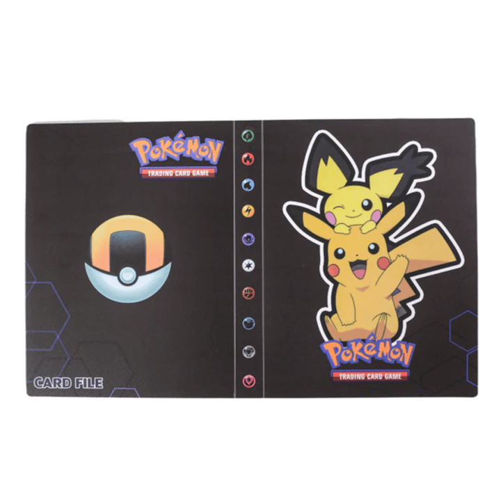 Durable PVC card storage album, designed to hold 240 trading card collectibles.