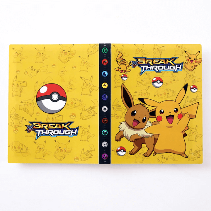Collector's card album for 240 cards, perfect for game card and trading card enthusiasts.