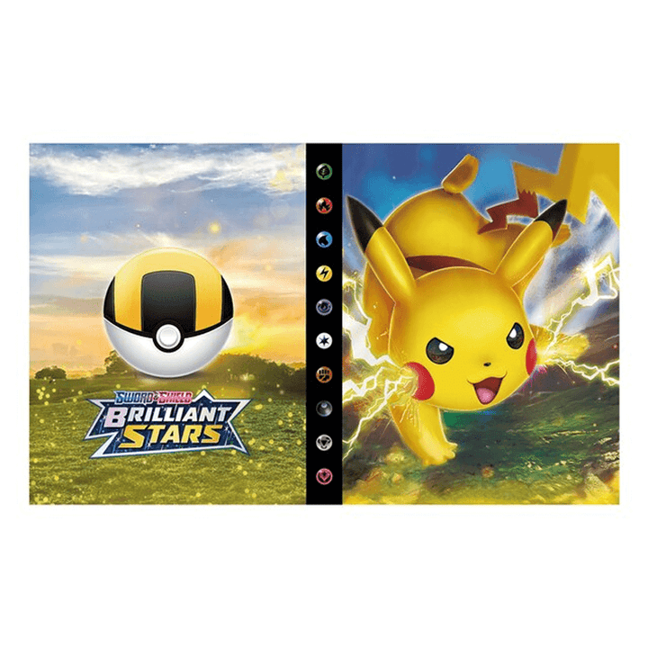 Essential card game accessory: 240-card capacity storage binder with clear sleeves.
