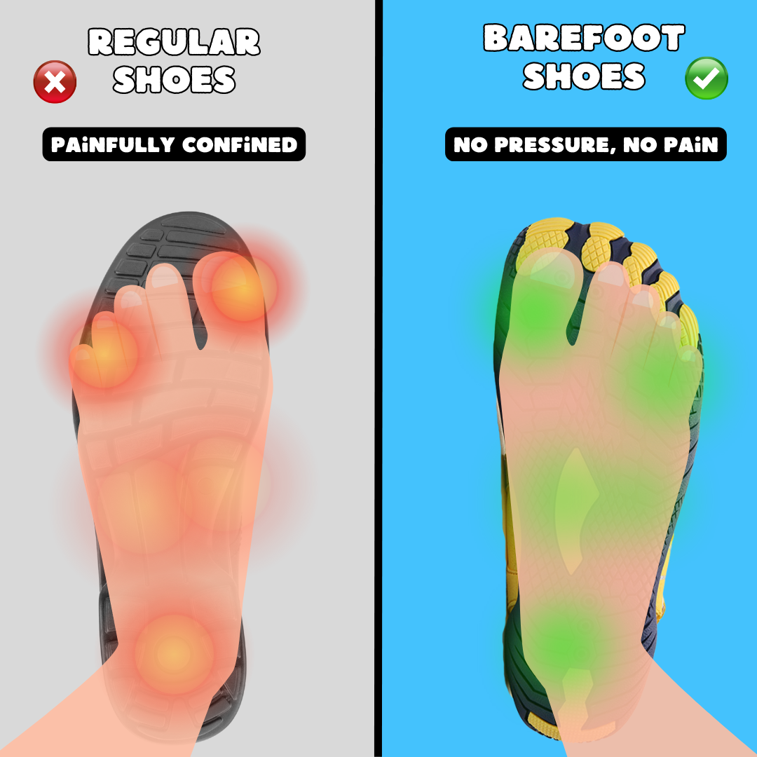 Barefoot casual footwear for natural walking and healthy foot development.