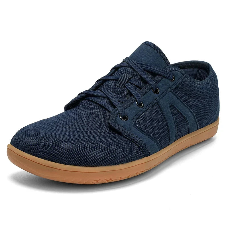Minimalist unisex casual footwear with a wide toe box for healthy feet.