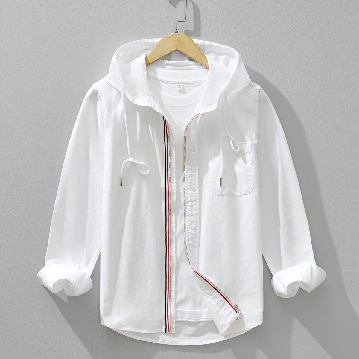 Lightweight unisex Chelsea casual hoodie shirt, comfortable long sleeve, perfect for everyday relaxed style.